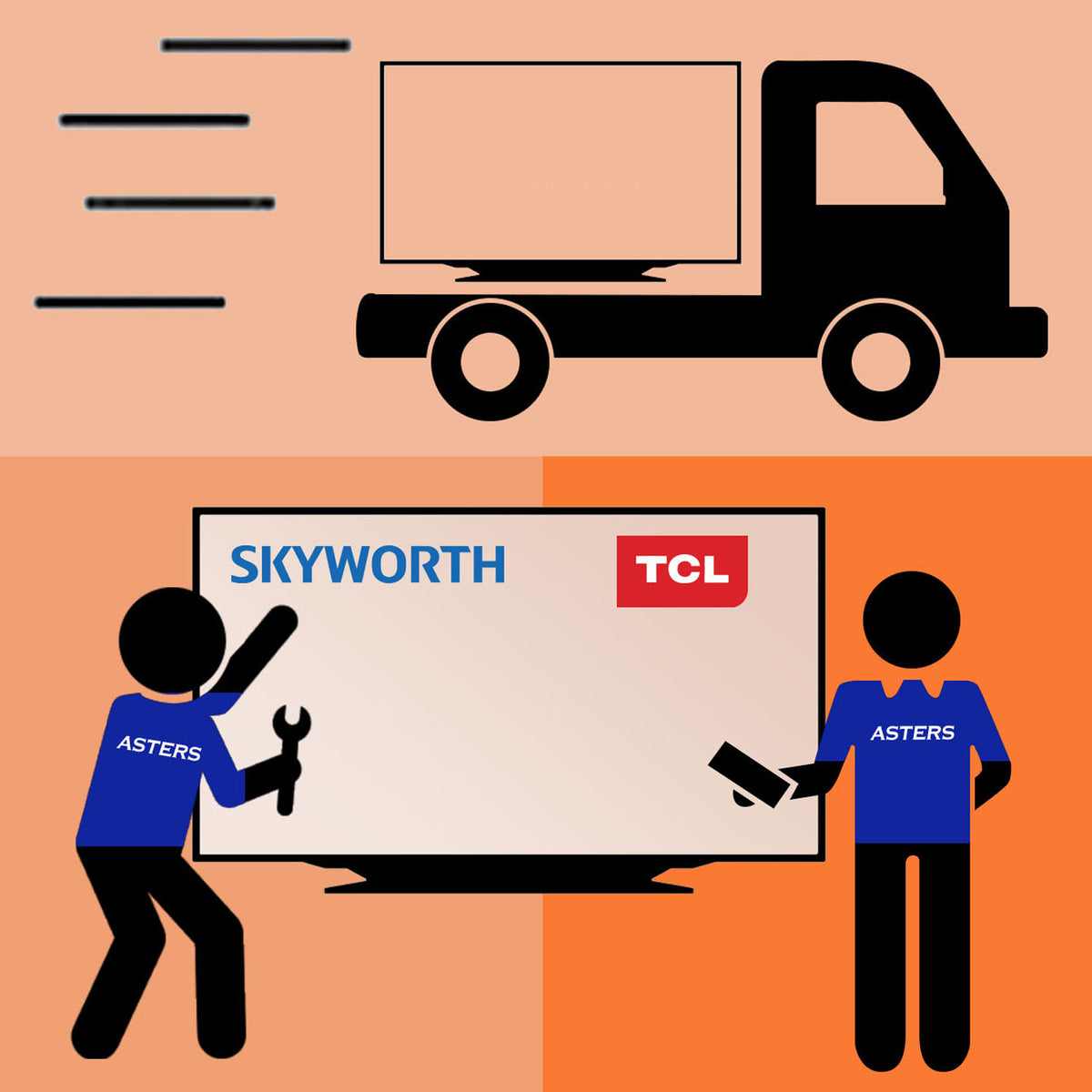 TV Delivery + Installation Asters Maldives