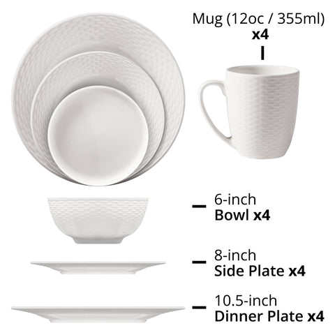 Dinnerware Set (16 PCs)
