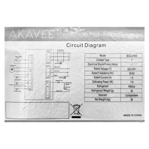 Refrigerator, Inverter (190L)