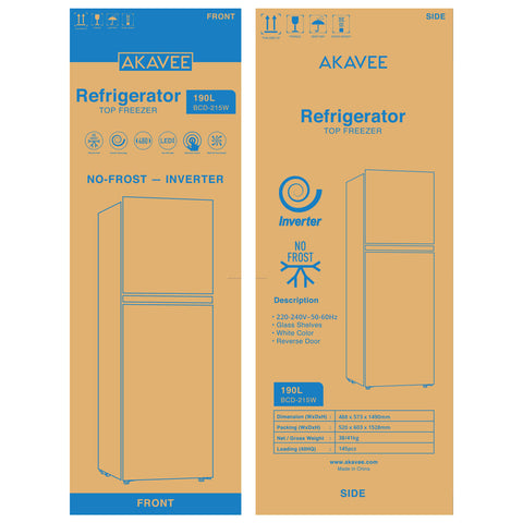 Refrigerator, Inverter (190L)