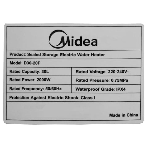 Water Heater (30L) - Asters Maldives