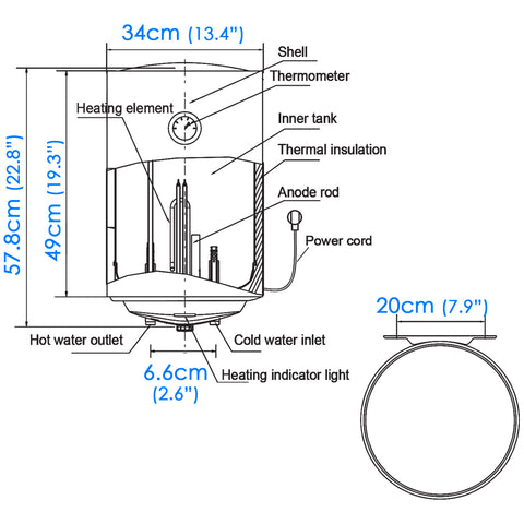 Water Heater (30L) - Asters Maldives