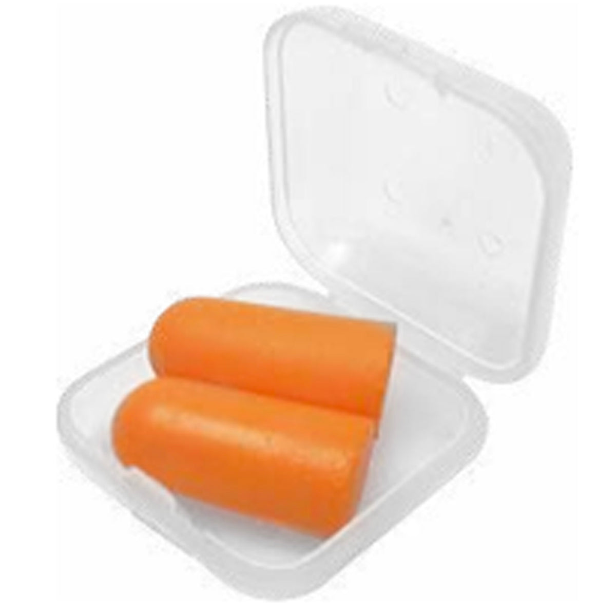 Earasers Aluminum Earplug Carrying Case - Orange Waterproof Container With Keyring For Small Items