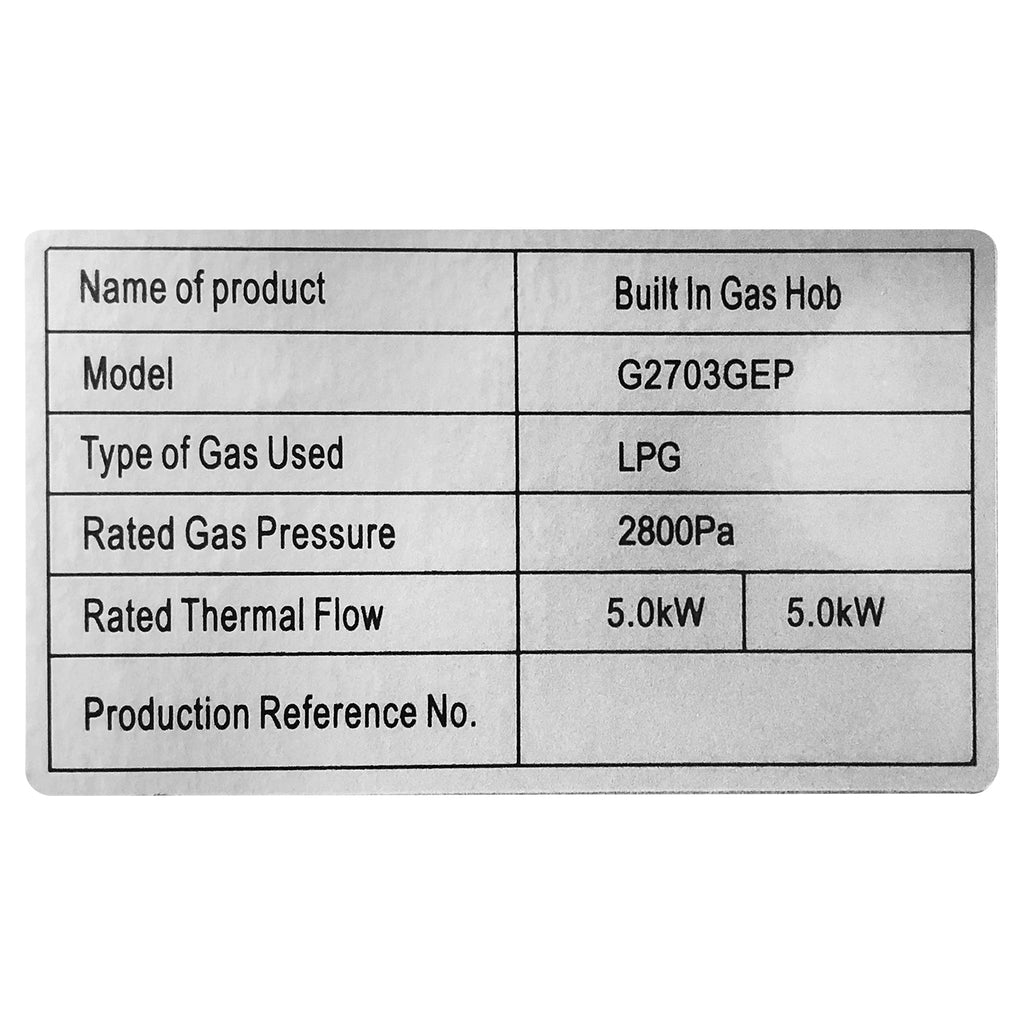 Built-in Gas Hob - Asters Maldives