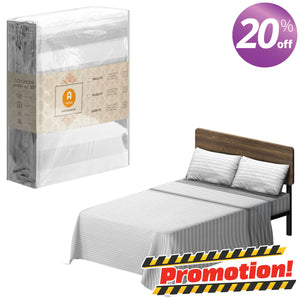 Bedding Set, Stripe (Double) - Asters Maldives