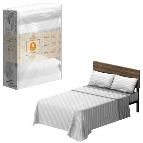 Bedding Set, Stripe (Double) - Asters Maldives