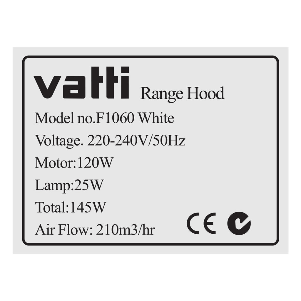 Range Hood (60cm) - Asters Maldives