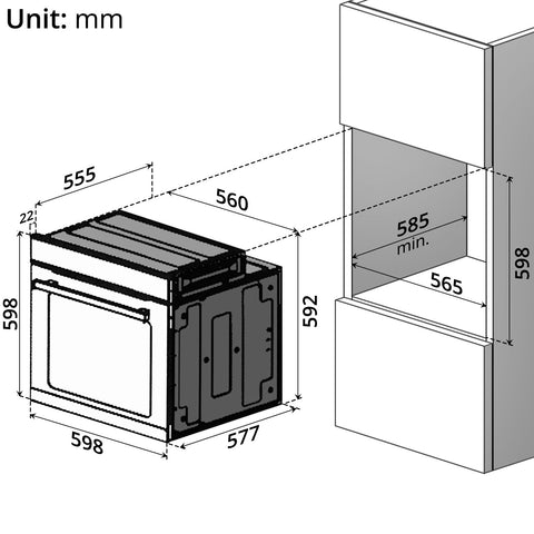 Built-In Oven (75L) - Asters Maldives