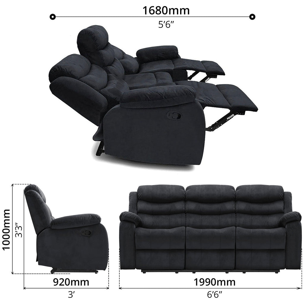 Recliner Set (3 PCs) - Asters Maldives