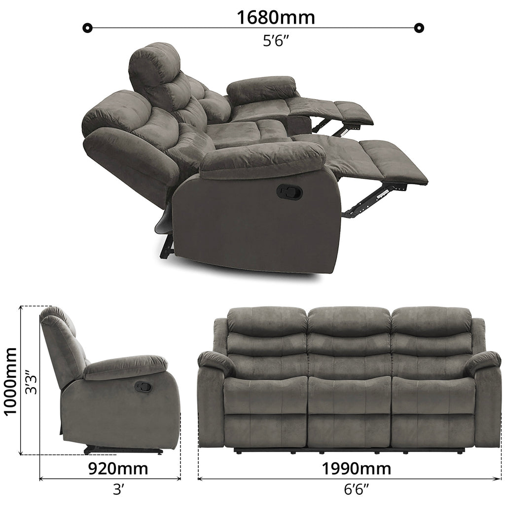 Recliner Set (3 PCs) - Asters Maldives