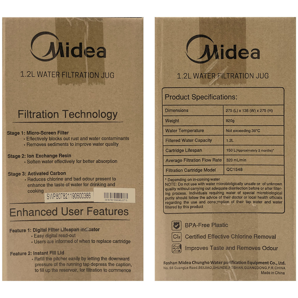 Water Purifier (1.2L) with x2 Filters