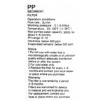 Water Filter (PP) - Asters Maldives