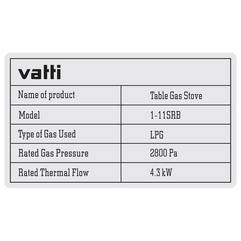 Gas Stove - Asters Maldives
