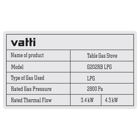 Gas Stove - Asters Maldives