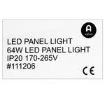 LED Light Panel (6500K) - Asters Maldives