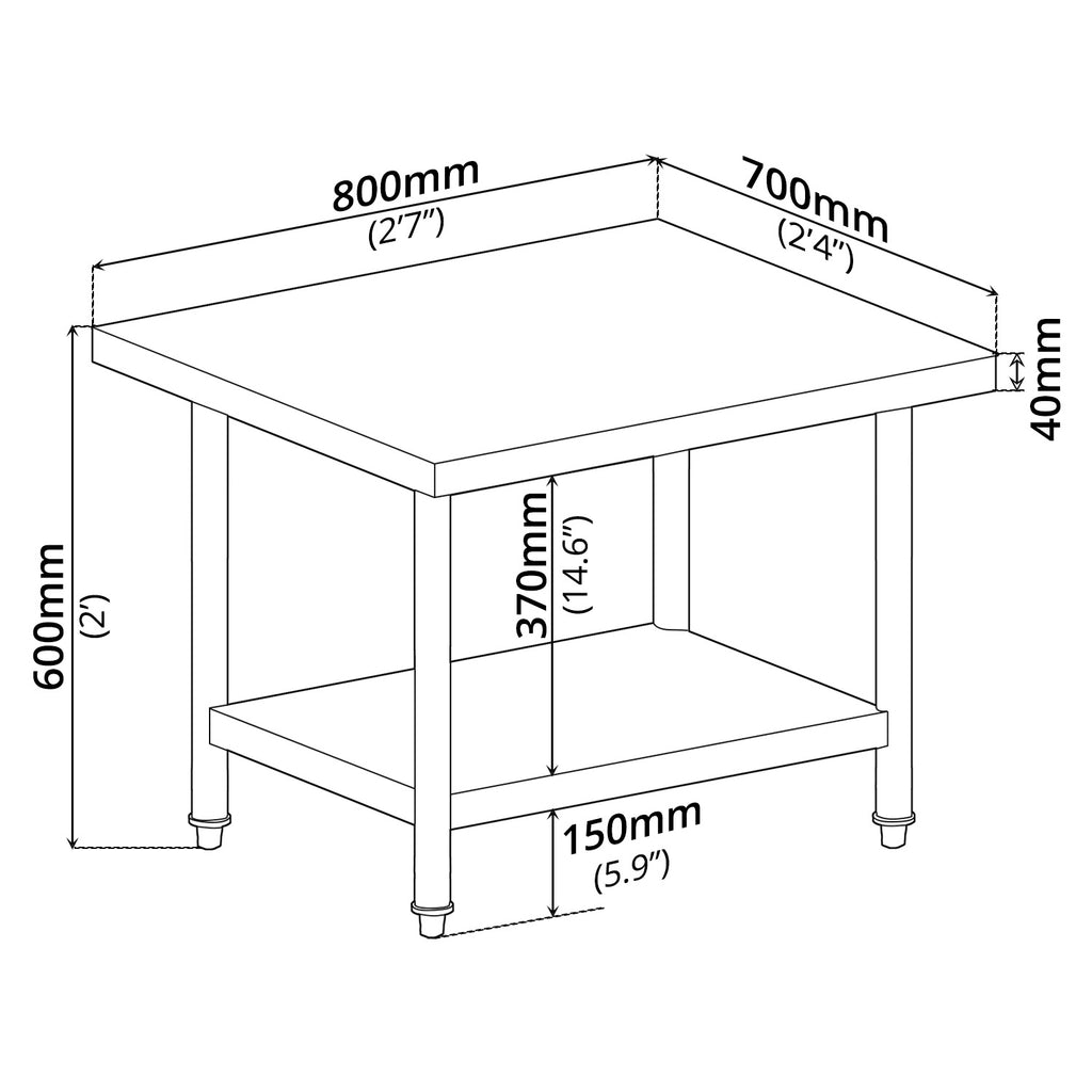 Kitchen Work Table - Asters Maldives