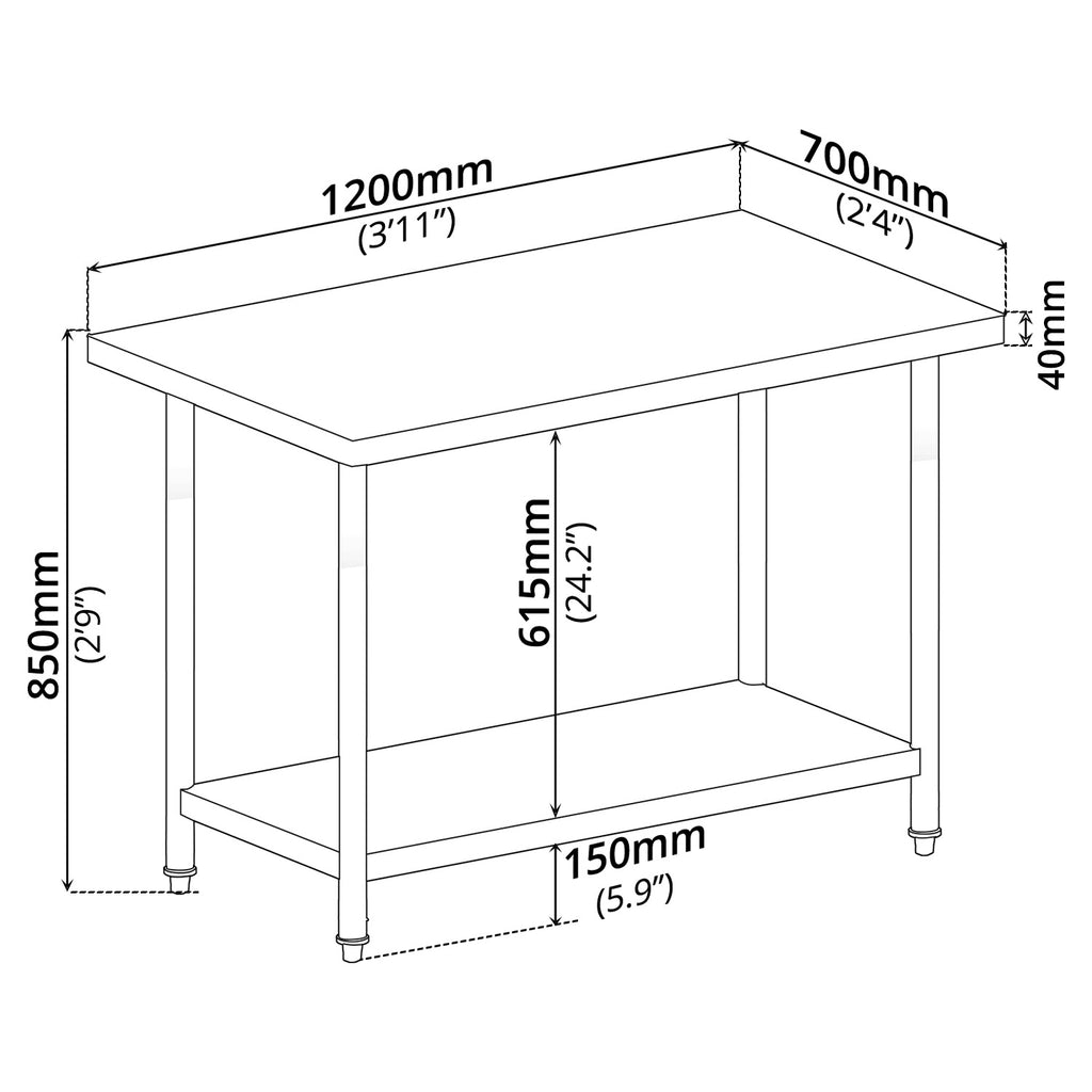 Kitchen Work Table - Asters Maldives