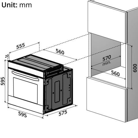 Built-In Oven (65L) - Asters Maldives