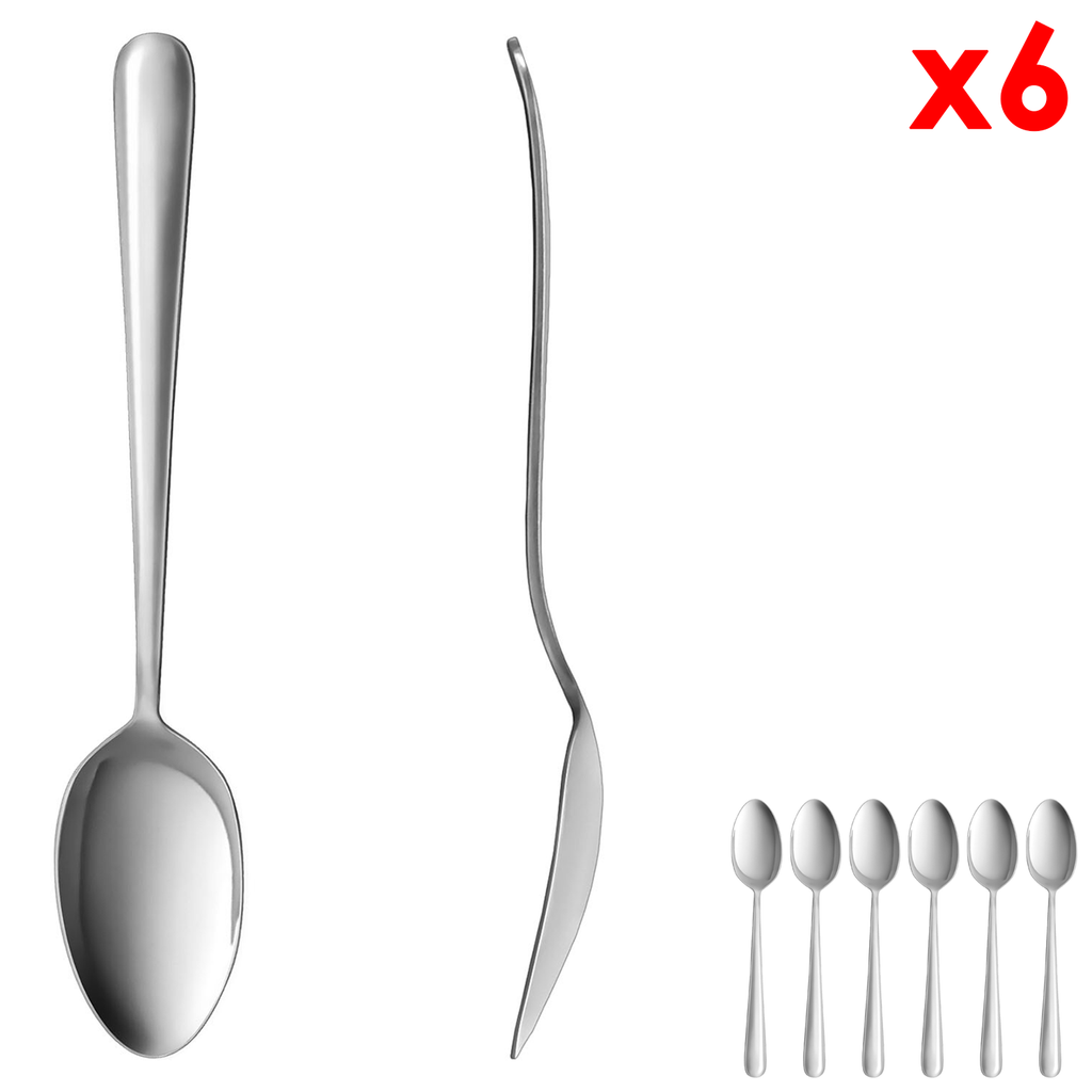 6-Pcs Dinner Spoon Set (8") - Asters Maldives
