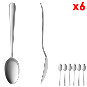 6-Pcs Dinner Spoon Set (8") - Asters Maldives