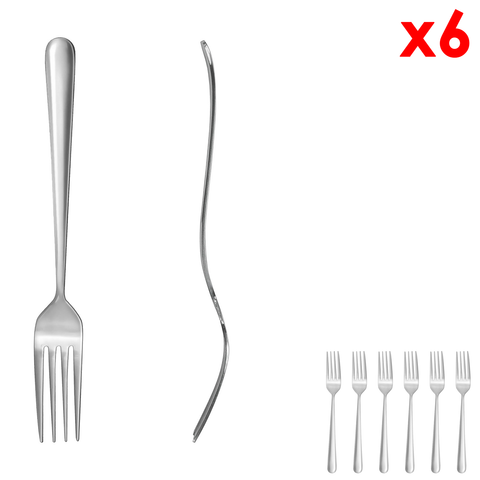 6-Pcs Fork Set (6") - Asters Maldives