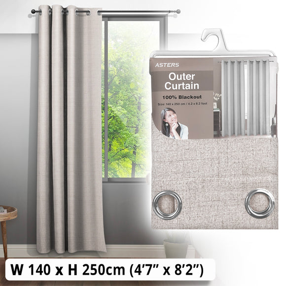 Blackout Curtain (140 x 250cm) - Asters Maldives