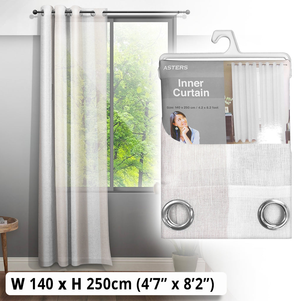 Sheer Curtain (140 x 250cm) - Asters Maldives