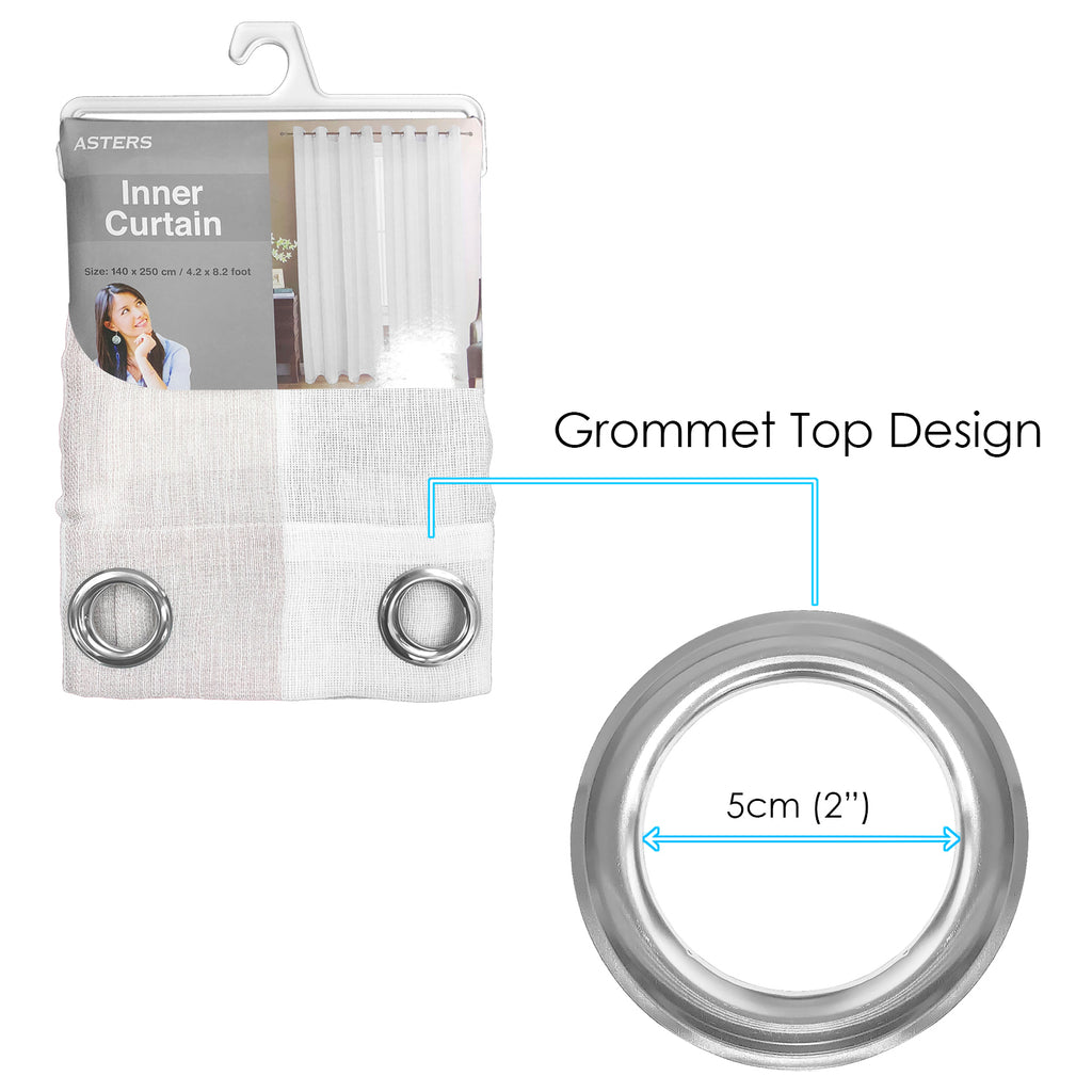 Sheer Curtain (140 x 250cm) - Asters Maldives