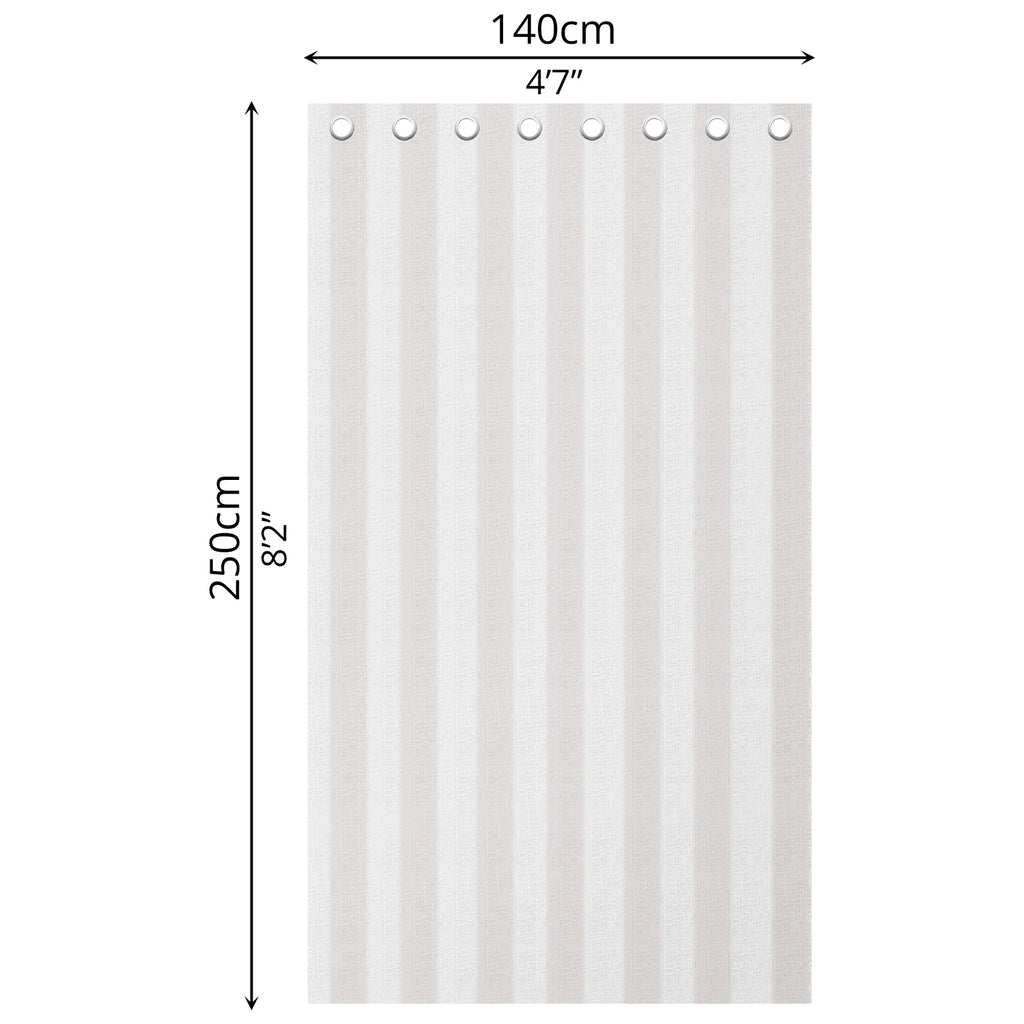 Sheer Curtain (140 x 250cm) - Asters Maldives