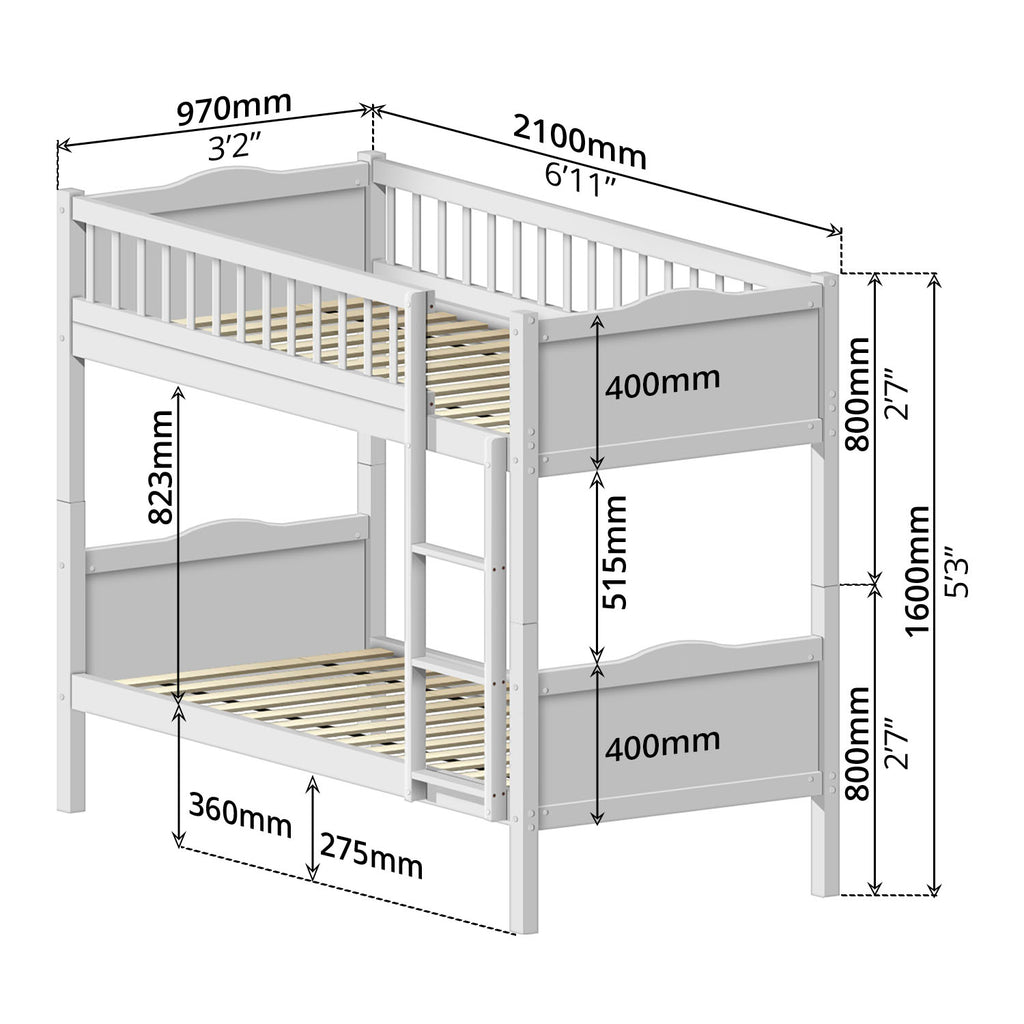 Bunk Bed (Single + Single) - Asters Maldives