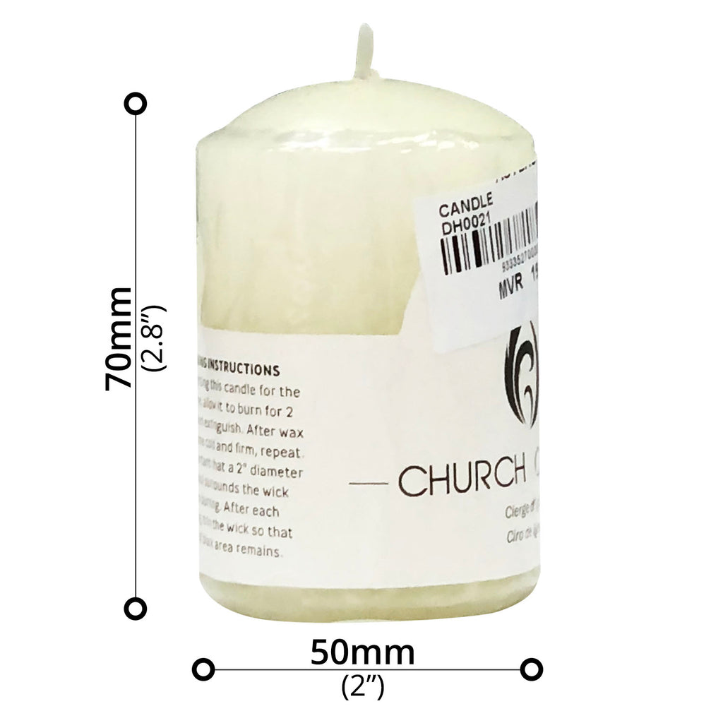 Candle (Ø50 x 70mm) - Asters Maldives