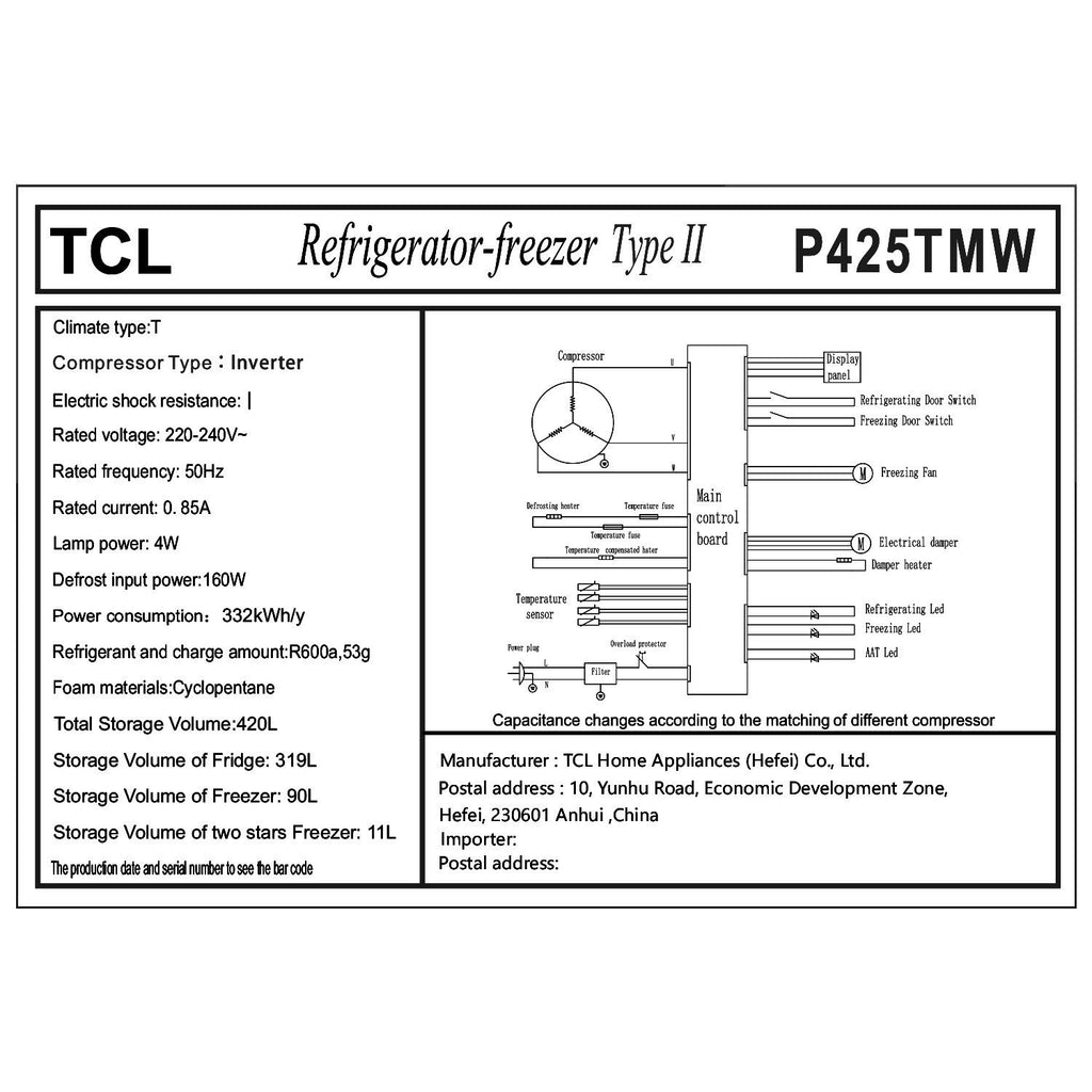Refrigerator, Inverter (420L) - Asters Maldives
