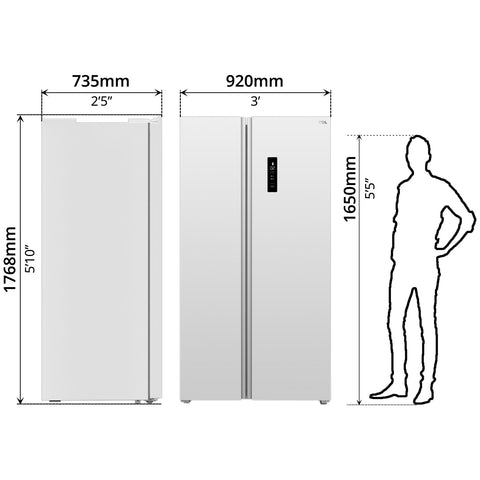 Refrigerator, Inverter (612L) - Asters Maldives