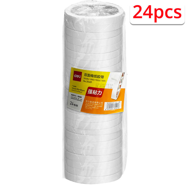 Double Sided Tape, 24 Rolls (12mm x 10y)
