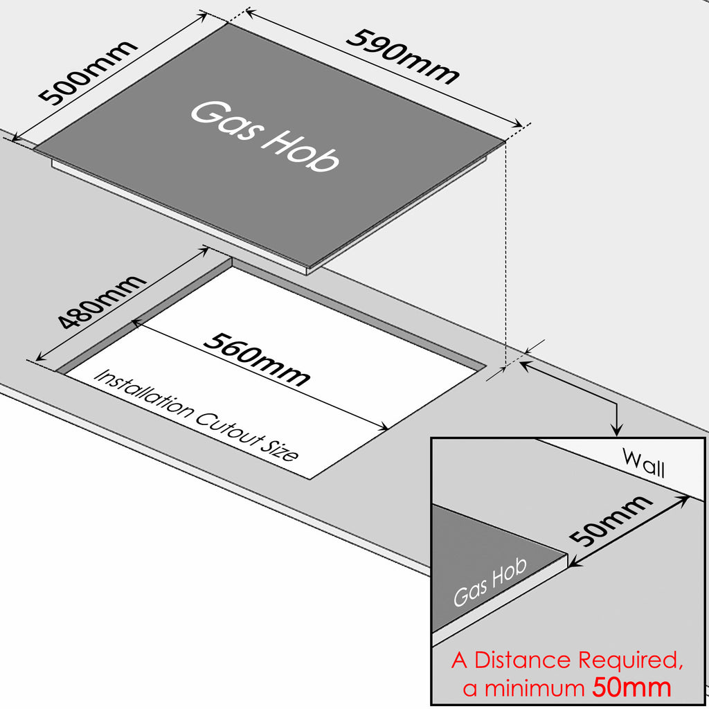 Built-in Gas Hob - Asters Maldives