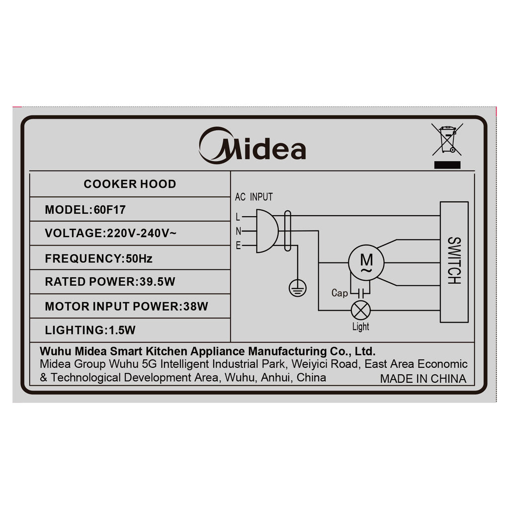 Range Hood (60cm) - Asters Maldives