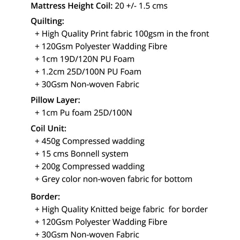 Bonnell Spring Mattress - Asters Maldives