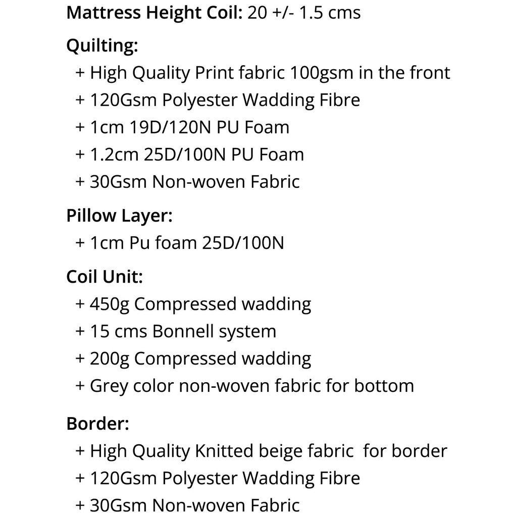 Bonnell Spring Mattress - Asters Maldives