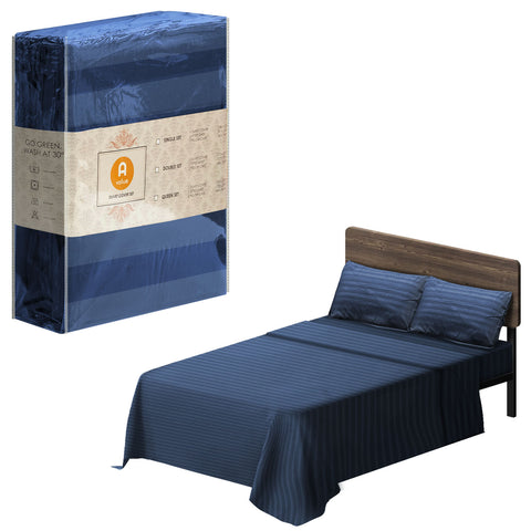 Bedding Set, Stripe (Double) - Asters Maldives