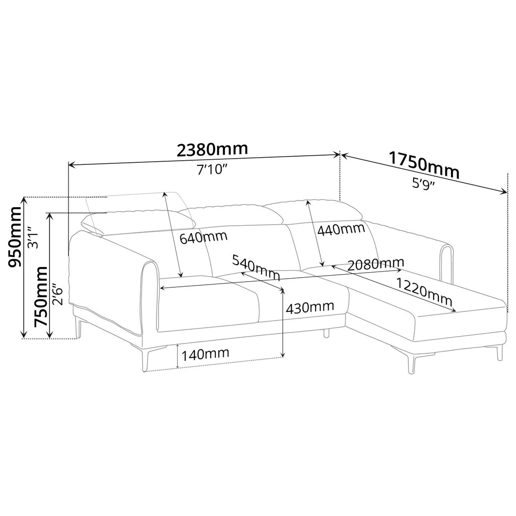 Sofa (Right-Side) - Asters Maldives