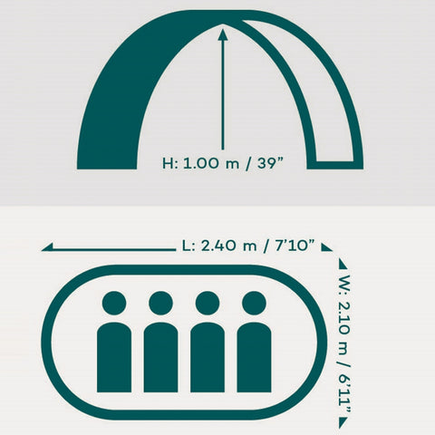 Camping Tent (for 4 People) - Asters Maldives