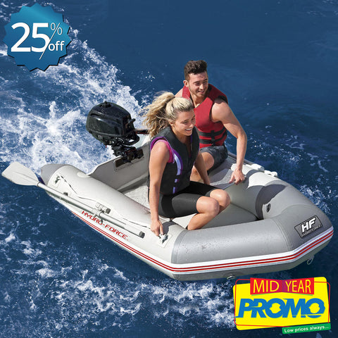 Inflatable Boat (2 Oars & Air Pump)