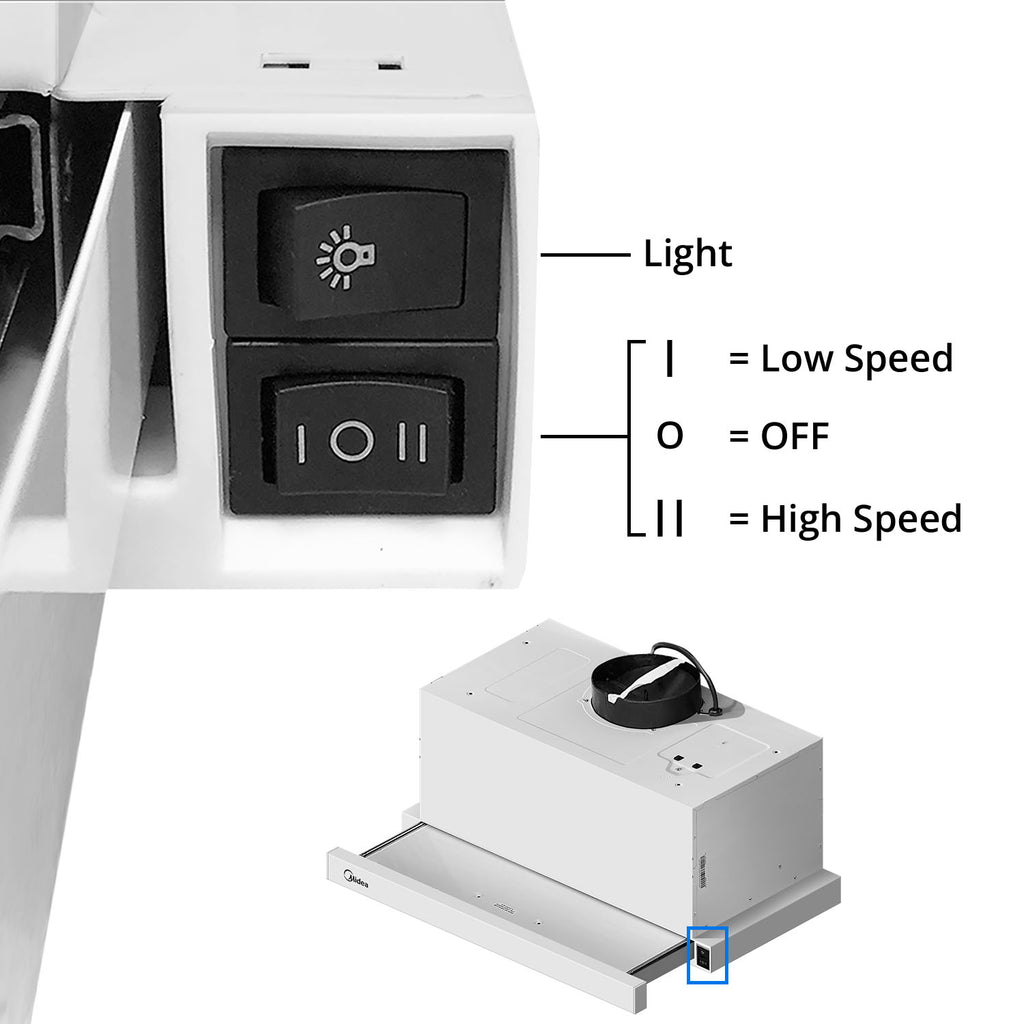 Slideout Range Hood (60cm) - Asters Maldives