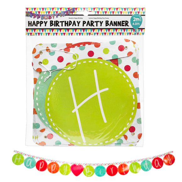 Party Banner (Happy Birthday) - Asters Maldives