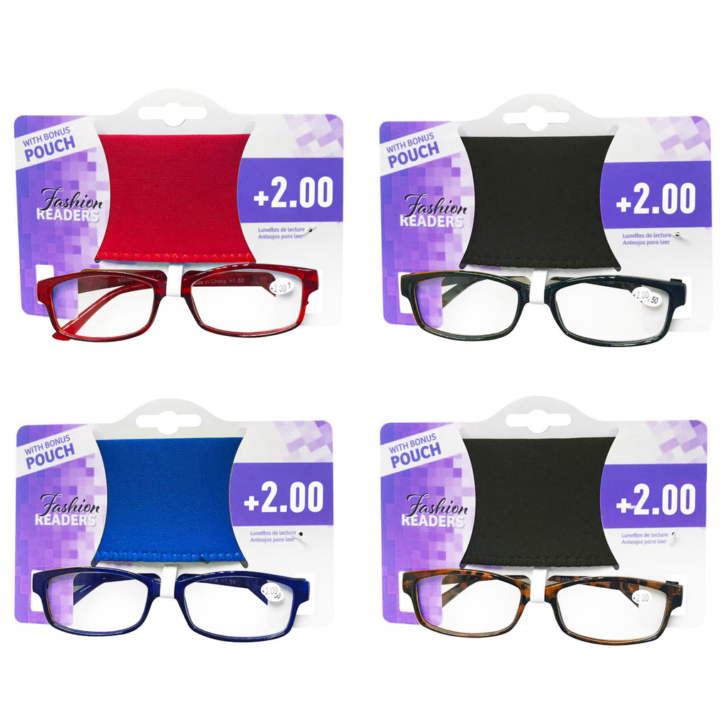 Reading Glass with Pouch (+2.00) - Asters Maldives