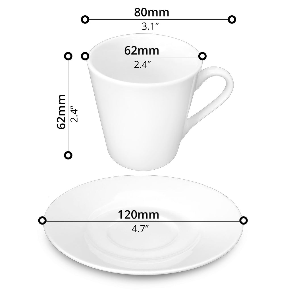 6-pcs Coffee Cup Set (90ml) - Asters Maldives