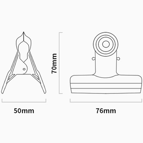 Double Clip, 6PCs (76mm) - Asters Maldives