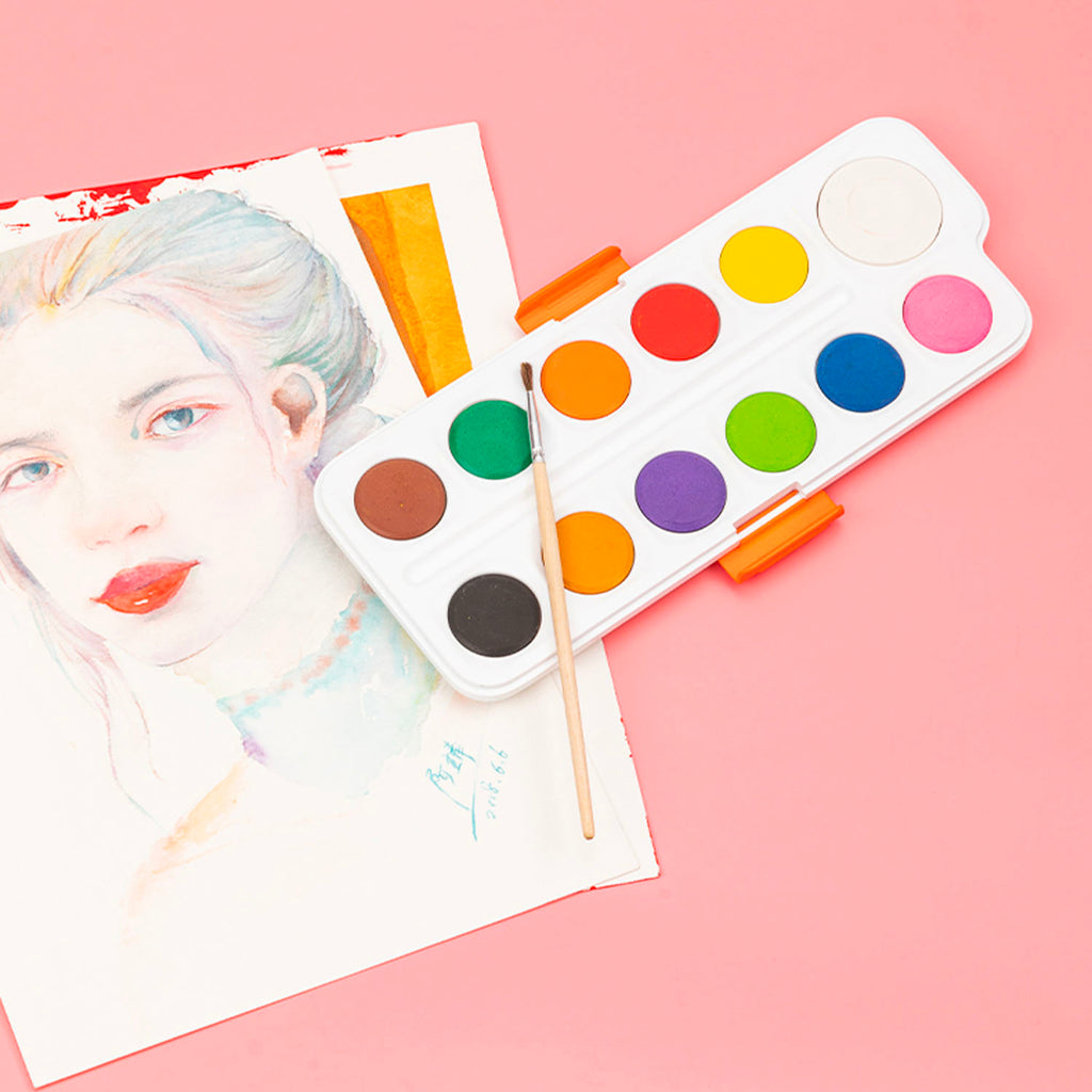 Water Color Cake Set (12 Colors) - Asters Maldives