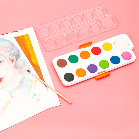 Water Color Cake Set (12 Colors) - Asters Maldives