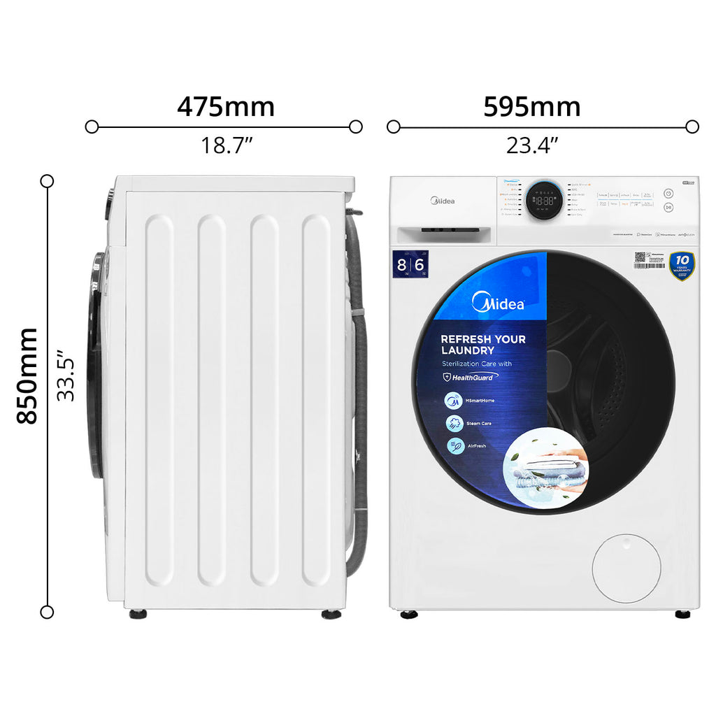 Washer & Dryer, Inverter (8kg) - Asters Maldives